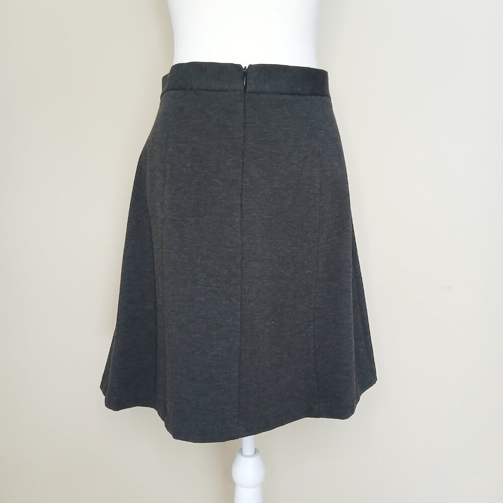Anthropologie Hutch Ponti Knit Lined Skirt with Pockets Gray Size Large - Picture 5 of 8